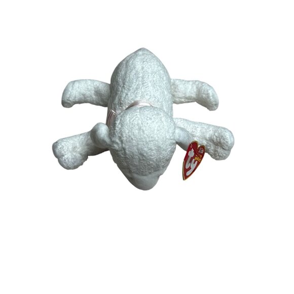 Ty Beanie Babies Collection Lullaby Lamb Plush Toy 2002 White Soft Cuddly Sheep - Picture 1 of 8